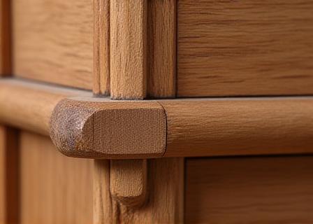 Detalj av et håndlaget kabinett